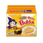 Samyang Buldak Quattro Cheese Hot Chicken Flavor Ramen 5pcs Family Pack