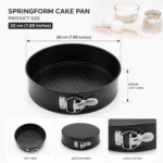 Non Stick Round Cheese Cake Lock Mould 20 Cm( 8 inches) - Image 4