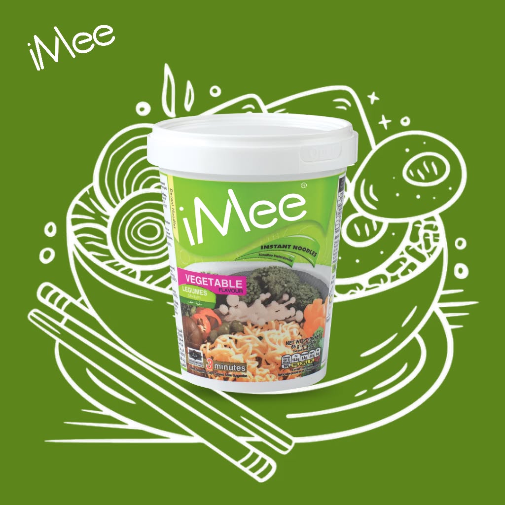 Imee Vegetable Flavor Cup Noodles Imee Vegetable Flavor Cup Noodles 65g - Image 1