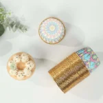 Assorted Vintage Boho Design  Baking Cups