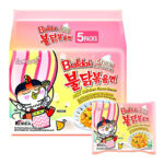 Samyang Buldak Cream Carbonara Hot Chicken Flavor Ramen 5psc Family Pack
