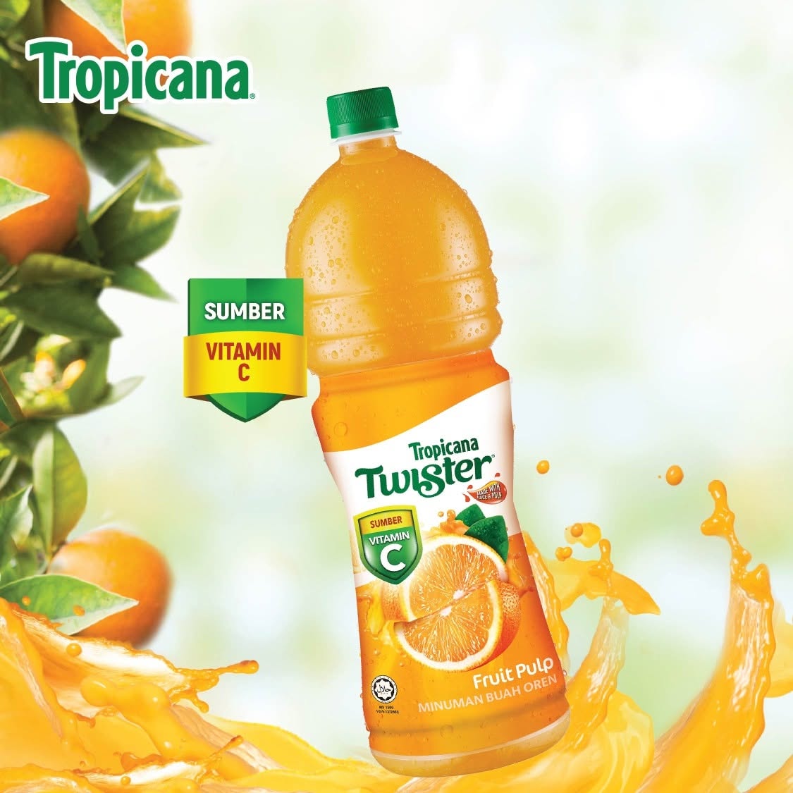 Tropicana Twister Orange Fruit Drink best price bd Tropicana Twister Orange Fruit Drink 1.5 L - Image 1