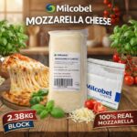 Milcobel Mozzarella Cheese  2.38KG Block