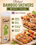 Roland Bamboo Skewers 100ps Packet