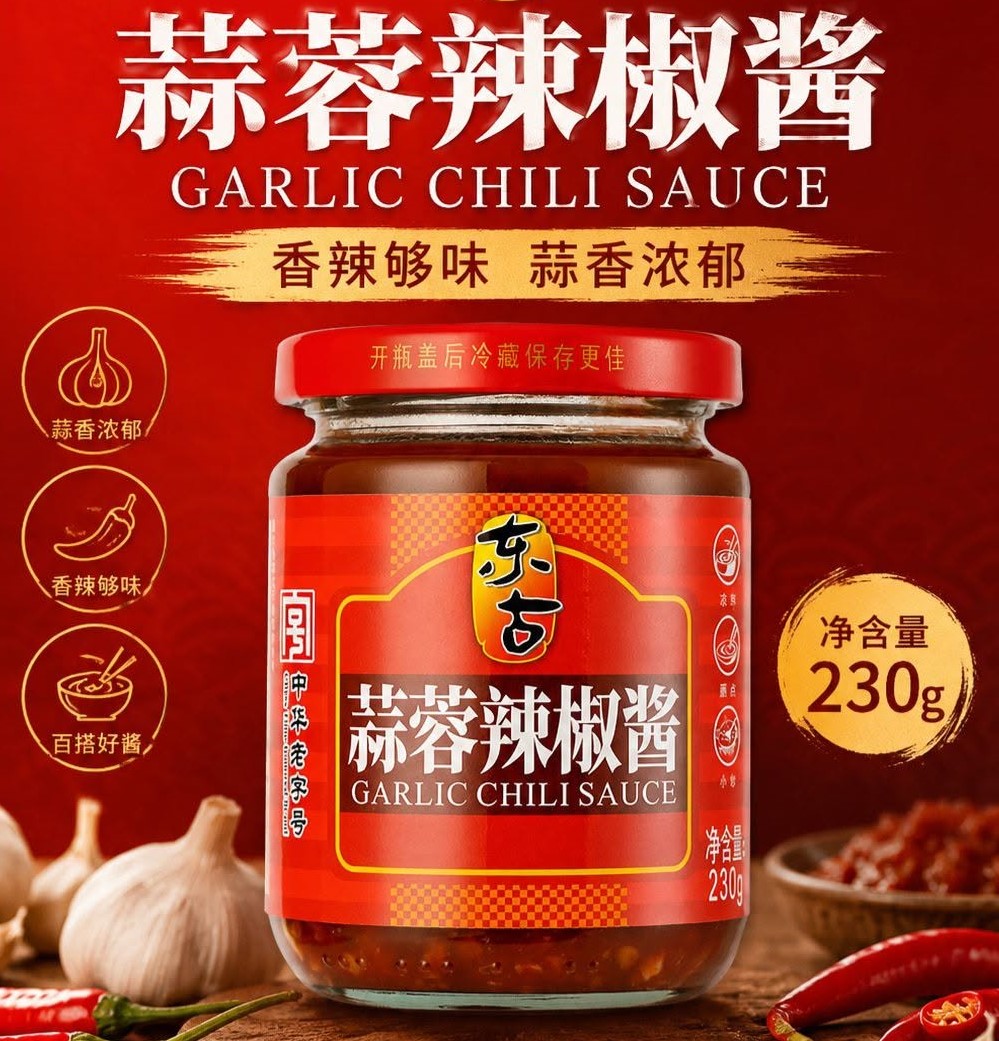 🌶️🧄 GARLIC CHILI SAUCE 230g 🧄🌶️ Turn every meal into a spicy flavor explosion! 🔥 Rich garlic aroma blended with premium chili for the perfect balance of heat and taste. Ideal for noodles, fried rice, BBQ, snacks, dipping, and cooking. 🍜🍗🍟 ✅ Bold & Spicy Flavor ✅ Perfect for Cooking & Dipping ✅ Rich Garlic Taste ✅ Ready to Elevate Every Dish ✨ Add delicious heat to your kitchen today! Donggu Garlic Chili Sauce 230g - Image 1