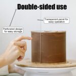 Patterned Edge Acrylic Cake Side Scrapers 5pcs set - Image 4
