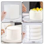 Patterned Edge Acrylic Cake Side Scrapers 5pcs set - Image 2