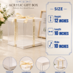 Transparent Cake / Gift Box 10x10x12 inches