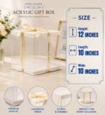 Transparent Cake / Gift Box 10x10x12 inches