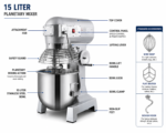 15 Liter Planetary Mixe - Image 3