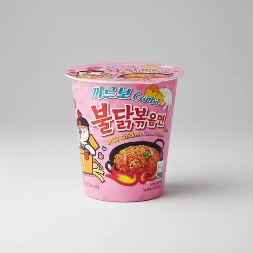 Samyang Carbo Hot Chicken Flavor Ramen Cup Noodles Minimum Order Quantity 2 Cups. Weight: 80gm Origin: Korea Samyang Carbo Hot Chicken Flavor Ramen Cup Noodles 80g - Image 1