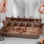 Non-Stick Brownie Baking Pan with Removable Divider | 18-Cavity Pre-Cut Baking Mold - Image 2