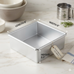 Square Aluminum Cake Pan (8” x 8” x 2.5”) - Image 2
