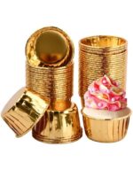 Gold Metallic Baking Cups - Image 2