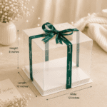 Full transparent Cake & gift Box 12x12x8 inches - Image 2
