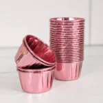 Rose Gold Metallic Baking Cups