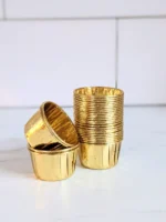 Gold Metallic Baking Cups