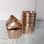 Champagne Gold Metallic Baking Cups
