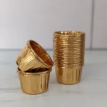 Mini Gold Metallic Baking Cups