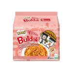 Samyang Rose Buldak Hot Chicken Flavor Ramen 5pcs Family Pack