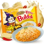 Samyang Buldak Quattro Cheese Hot Chicken Flavor Ramen 5pcs Family Pack - Image 2