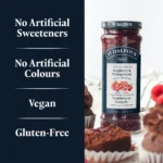 St Dalfour Raspberry & Pomegranate Fruit Spread 284g Glass Jar - Image 2