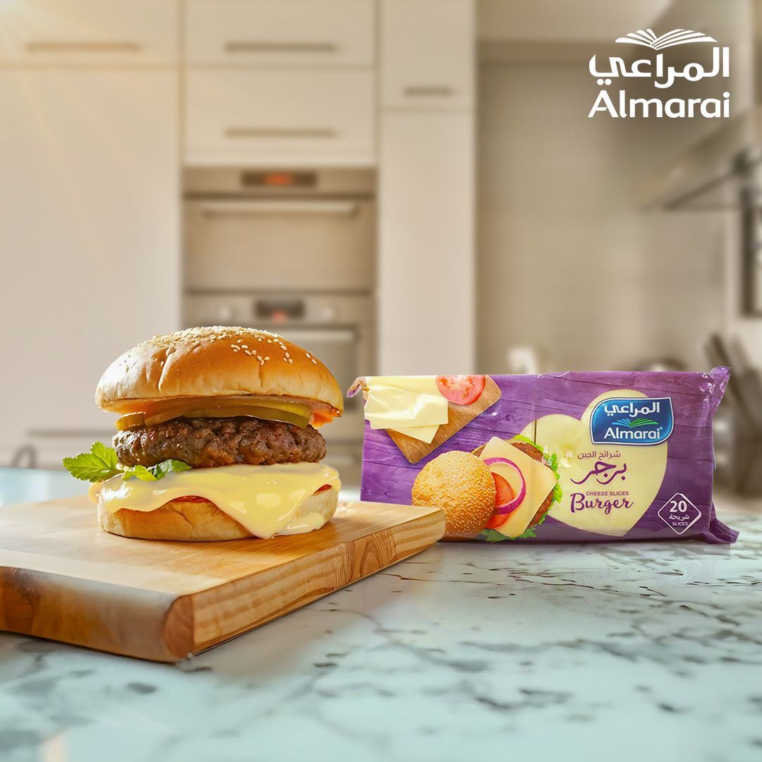 Almarai Burger Cheese – 20 slise Almarai Burger Cheese 20 Slices - Image 1