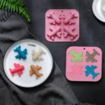 Silicone  Airplane 4 Cavity Mold - Image 3
