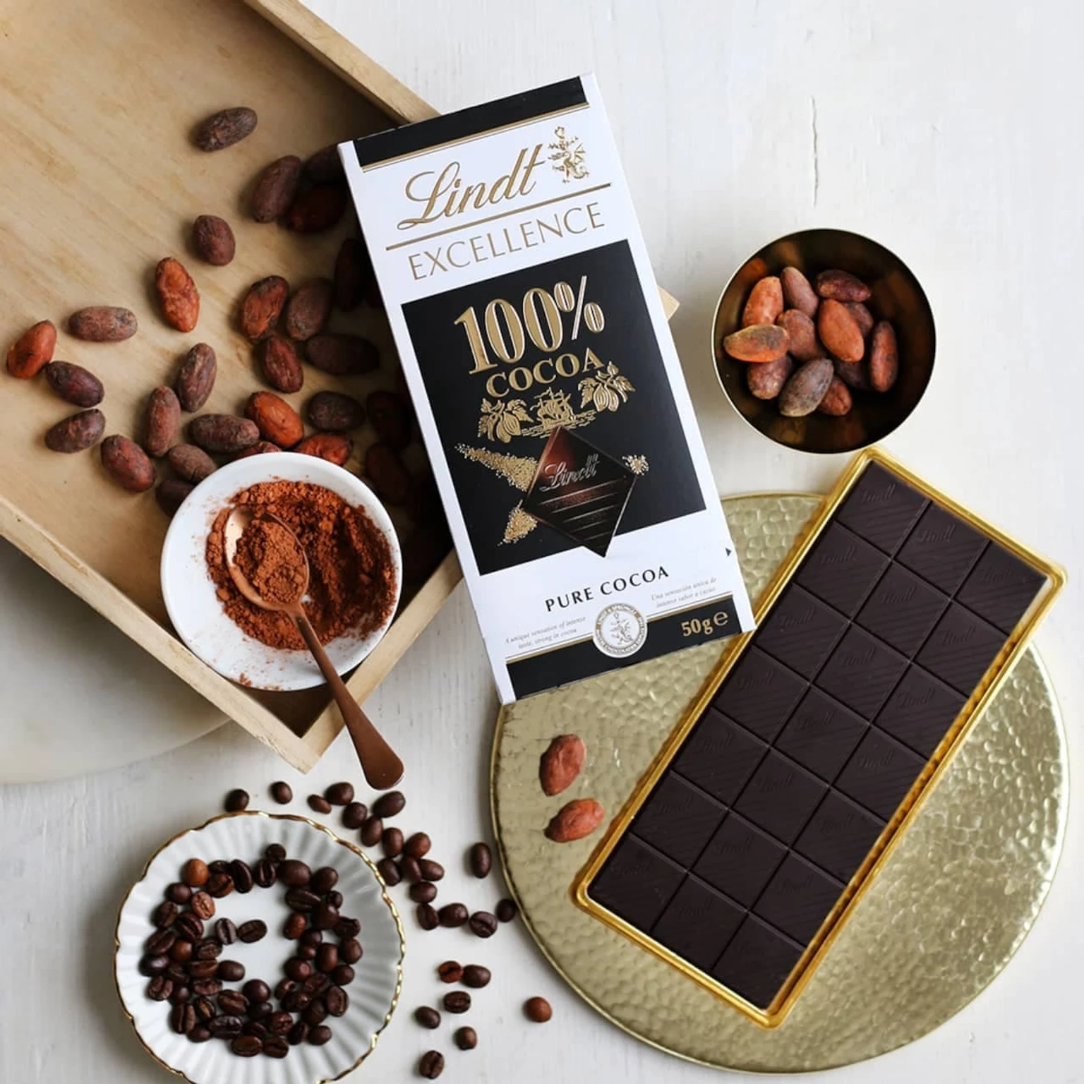 100-excellence-100-cocoa-noir-infini-pure-taste-imported-from-original-imaghf4z5cfehhf2 Lindt 100% Cocoa Dark Chocolate - Image 1