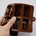 Silicone Chocolate & Candy Molds Shaped as numbers 0-9. - Image 6