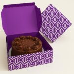 Premium 12 Inch Purple  Design Paper Cake Box