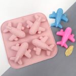 Silicone  Airplane 4 Cavity Mold