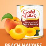 Gold Valley Peach Halves in Syrup 825g