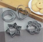 Stainless Steel 12 Pieces Cookie Cutter Set  4 Different Shapes 3 Sizes Cookie Set