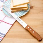 12 Inch Stainless Steel  Wide Teeth Wooden Handle Cake Knife