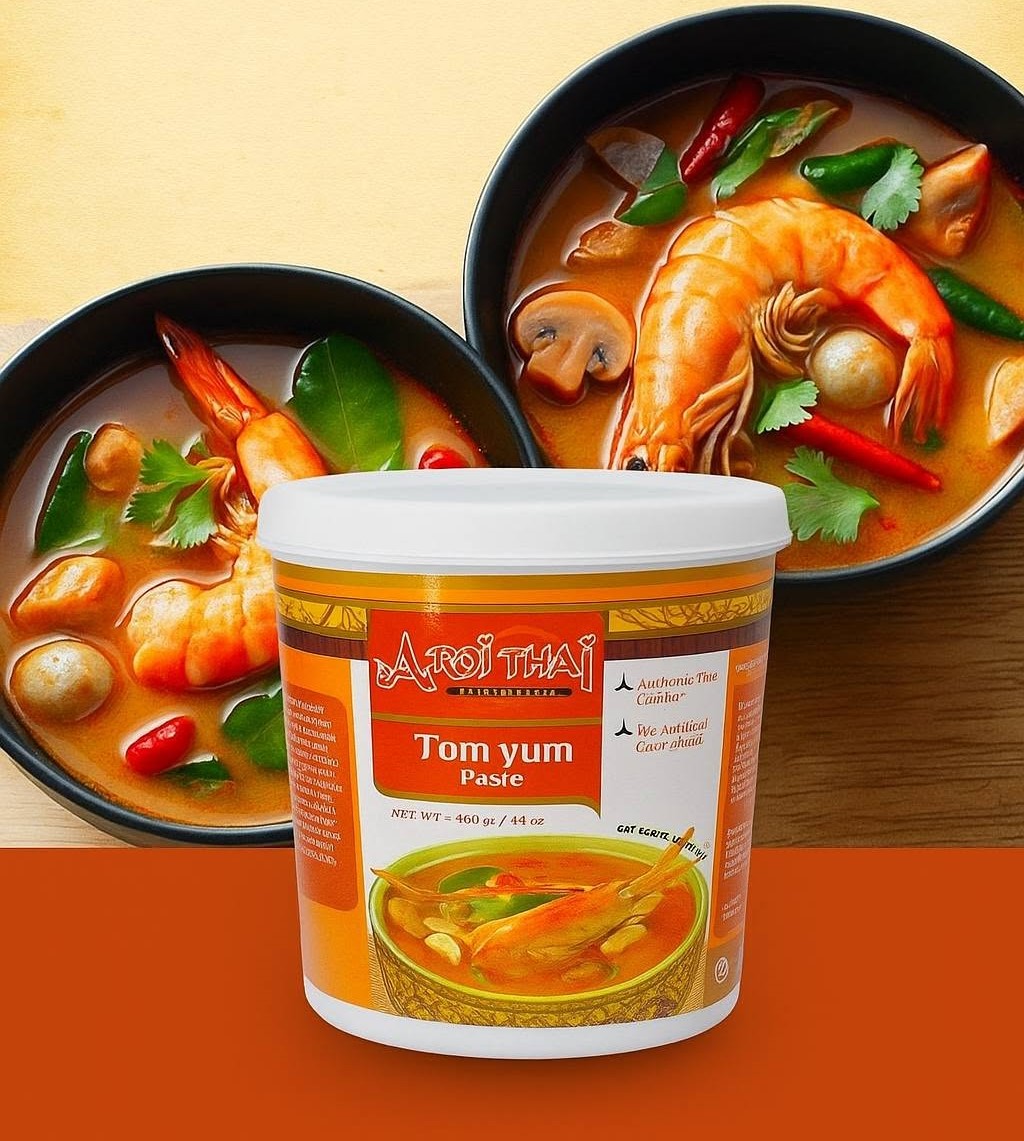 Aroy Thai Tom Yum Paste 400g Weight: 400gm Origin: Thailand Aroy Thai Tom Yum Paste 400g - Image 1