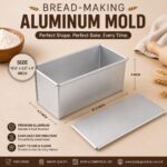 Bread-Making Aluminum Mold Length 10" Width 4.5" Height 4" Inchs