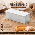 Bread-Making Aluminum Mold Length 6" Width 2.5" Heiight 2.5" Inchs