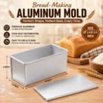 Bread-Making Aluminum Mold Length 10" Width 4" Height 4" Inchs