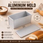 Bread-Making Aluminum Mold Length 10" Width 5" Height 5" Inchs