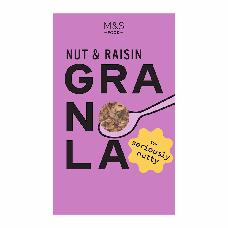 94af0ccf41e2bc8d7aa083c9594862df M&S Nut and Raisin Granola 500g - Image 1