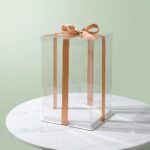 Full Transparent Cake /Gift Box (14” × 14” × 20”) - Image 2