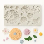Silicone Assorted Large Flowers  Mold