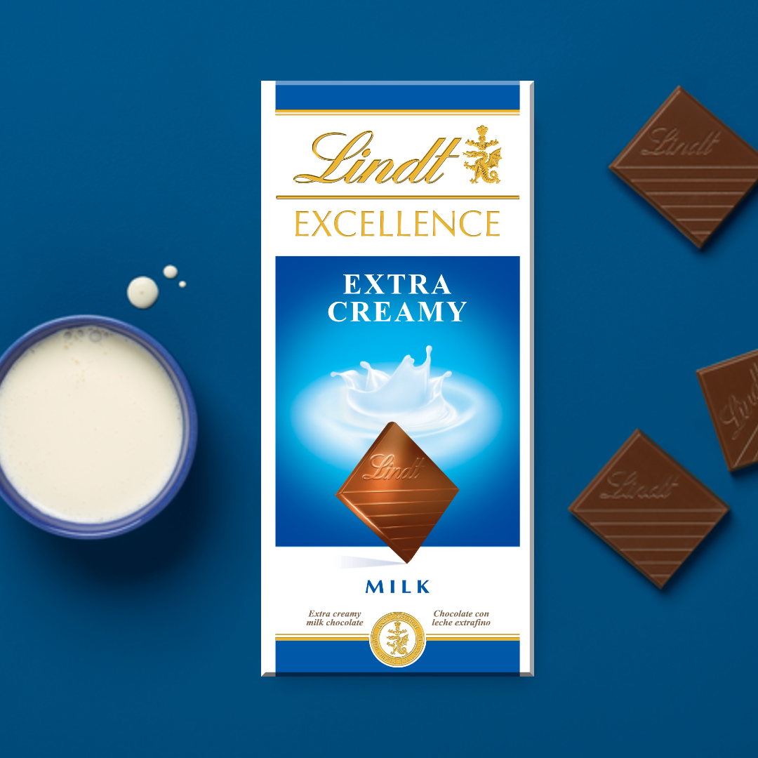Lindt Excellence Extra Creamy Milk Chocolate Lindt Excellence Extra Creamy Milk Chocolate - Image 1