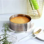 Cake Slicing Adjustable Cake Ring 7 layer Cake Cutter Stainless Steel.