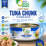 Akij Oasis Light Meat Tuna Chunk In Spring Water 160g