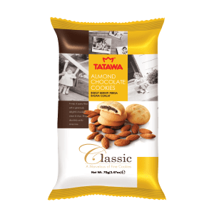 Classic-Almond-70g-300x300 TATAWA Classic: Almond Chocolate Cookies 70g - Image 1