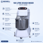 100 Liter Industrial Spiral Dough Mixer