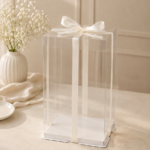 Full Transparent Cake/ Gift Box (12” × 12” × 20”)
