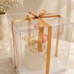 Full Transparent Cake Box /Gift Box(12” × 12” × 17”)